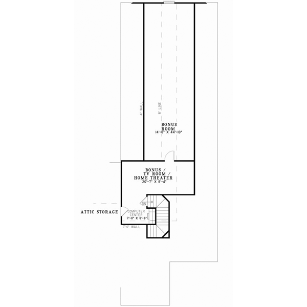 Upper/Second Floor Plan: 12-869