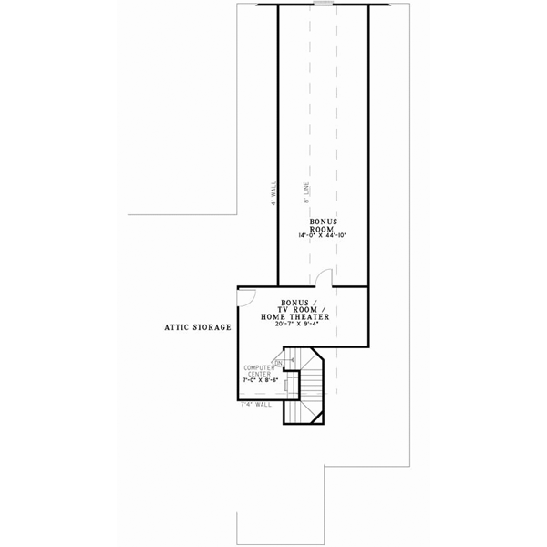 Upper/Second Floor Plan: 12-870