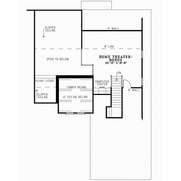Upper/Second Floor Plan: 12-875