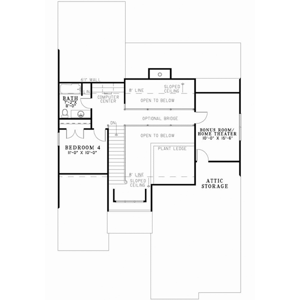 Upper/Second Floor Plan: 12-876