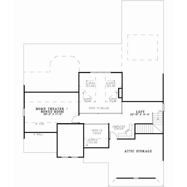 Upper/Second Floor Plan: 12-884