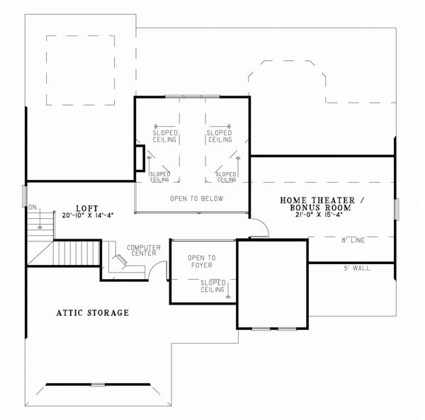 Upper/Second Floor Plan: 12-885