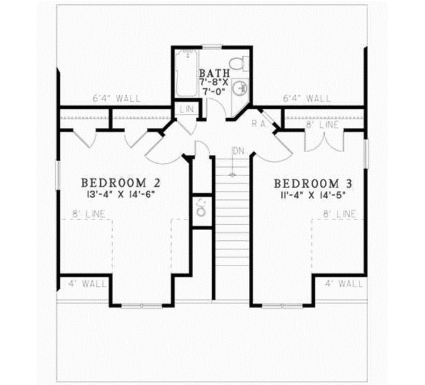 Upper/Second Floor Plan:12-898