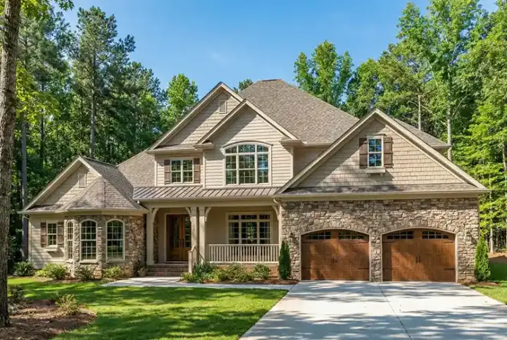 Traditional house plans 12-900 - front exterior, 3,990 sq ft, 4 bed, 3 bath house plans | Monster House Plans