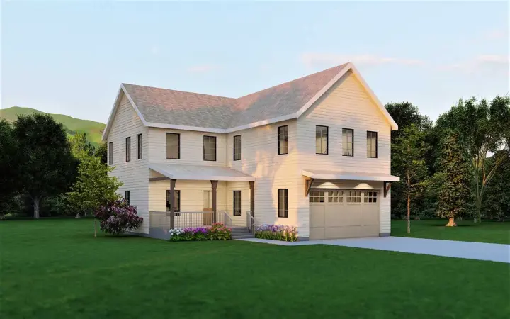 Country house plans 121-103 - front exterior, 2,415 sq ft, 3 bed, 2 bath house plans | Monster House Plans