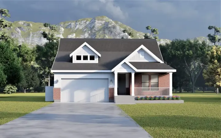 Country house plans 121-131 - front exterior, 2,016 sq ft, 3 bed, 2 bath house plans | Monster House Plans