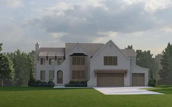 Transitional house plans 121-193 - front exterior, 3,529 sq ft, 5 bed, 3 bath house plans | Monster House Plans