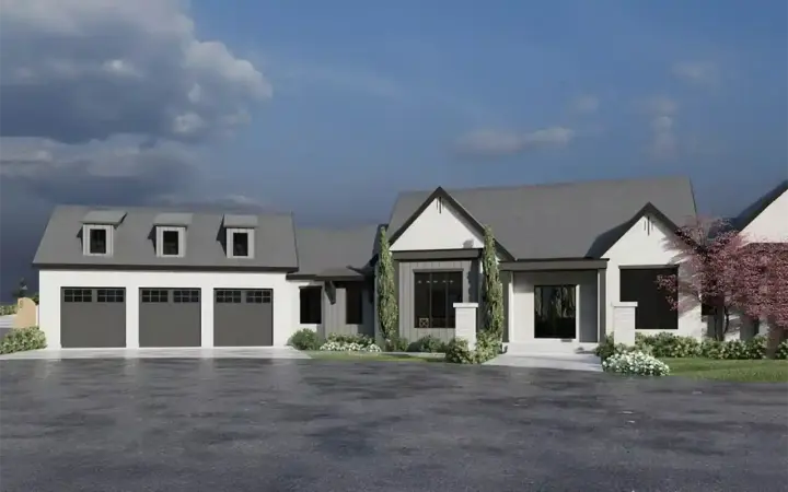 European house plans 121-201 - front exterior, 6,557 sq ft, 4 bed, 3 bath house plans | Monster House Plans