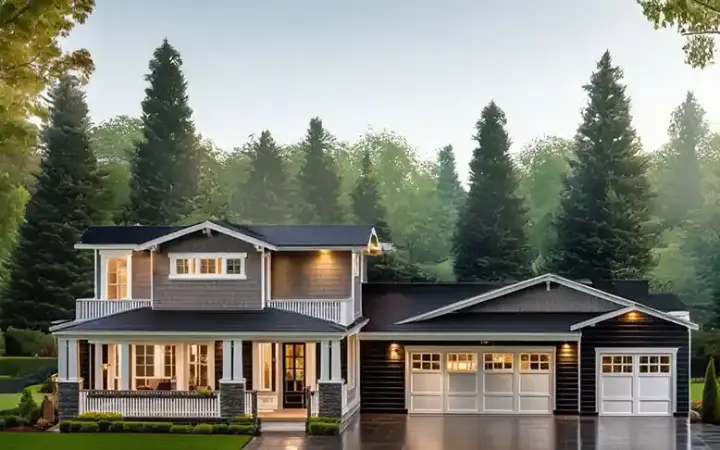 Craftsman house plans 121-211 - front exterior, 2,551 sq ft, 4 bed, 3 bath house plans | Monster House Plans