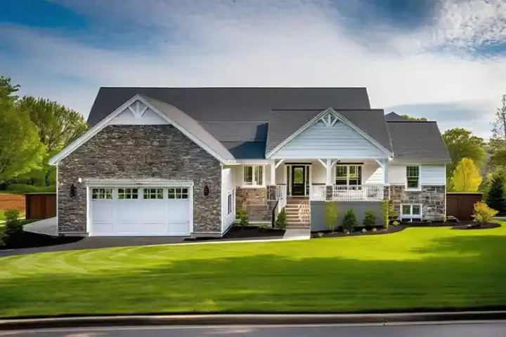 Craftsman house plans 121-216 - front exterior, 1,955 sq ft, 3 bed, 2 bath house plans | Monster House Plans