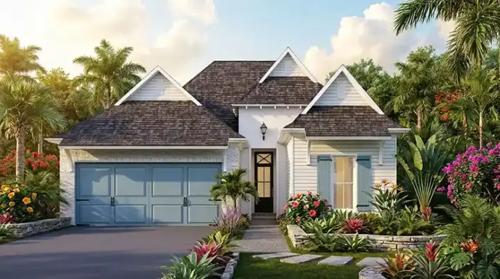 French Country house plans 122-102 - front exterior, 1,778 sq ft, 3 bed, 2 bath house plans | Monster House Plans