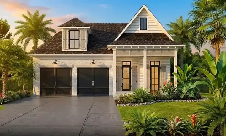 Southern house plans 122-108 - front exterior, 1,997 sq ft, 3 bed, 2 bath house plans | Monster House Plans