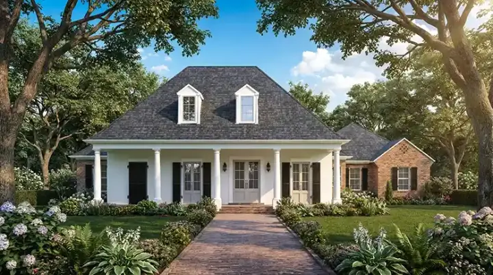 Southern house plans 122-120 - front exterior, 2,800 sq ft, 4 bed, 3 bath house plans | Monster House Plans