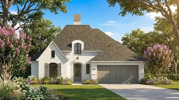 Acadian house plans 122-160 - front exterior, 1,980 sq ft, 4 bed, 2 bath house plans | Monster House Plans