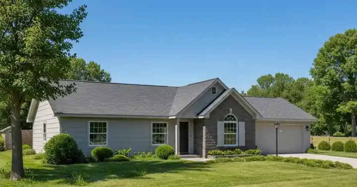 Traditional house plans 13-101 - front exterior, 1,200 sq ft, 3 bed, 2 bath house plans | Monster House Plans