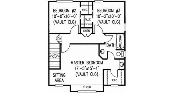 Upper/Second Floor Plan: 13-103
