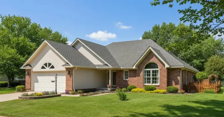Traditional house plans 13-105 - front exterior, 1,627 sq ft, 3 bed, 2 bath house plans | Monster House Plans