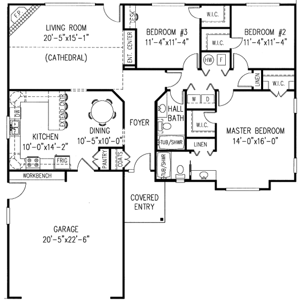Main Floor Plan: 13-105