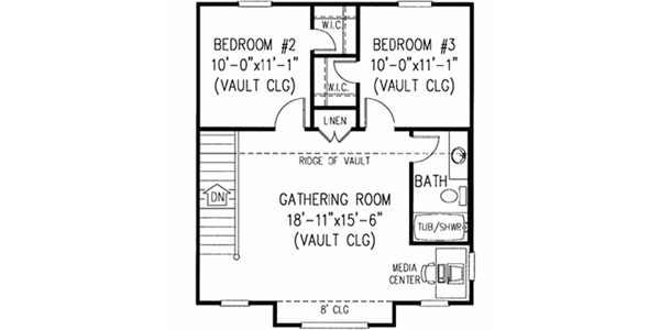 Upper/Second Floor Plan:13-110