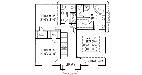 Upper/Second Floor Plan: 13-121