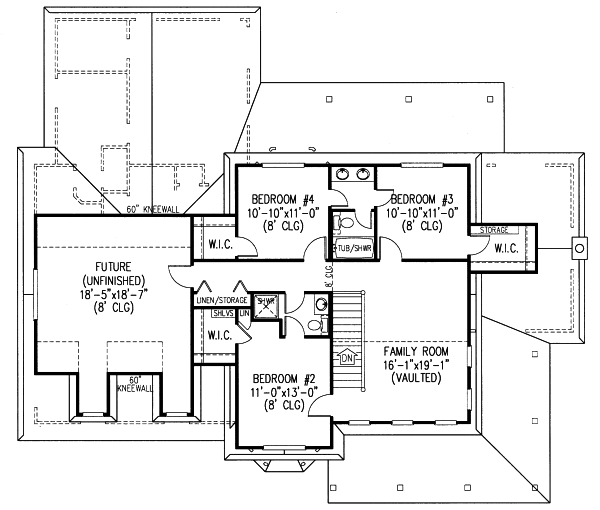 Upper/Second Floor Plan: 13-122