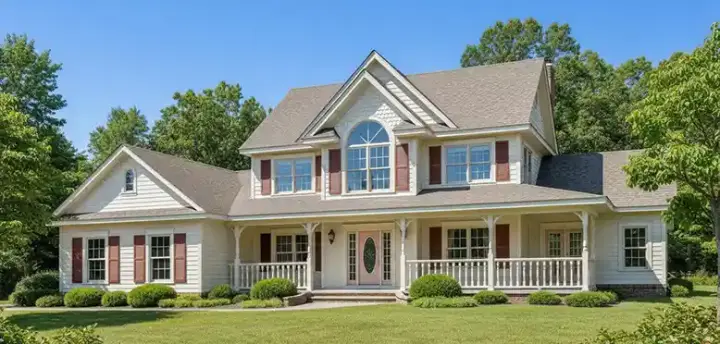 Country house plans 13-124 - front exterior, 2,327 sq ft, 4 bed, 2 bath house plans | Monster House Plans