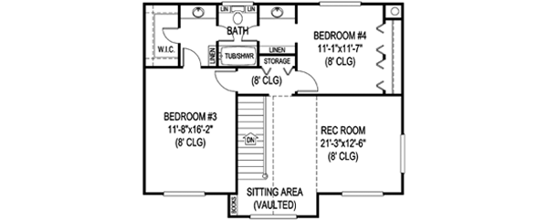 Upper/Second Floor Plan: 13-124