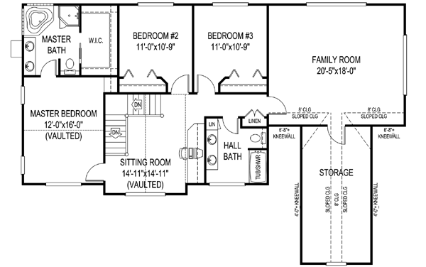 Upper/Second Floor Plan: 13-126