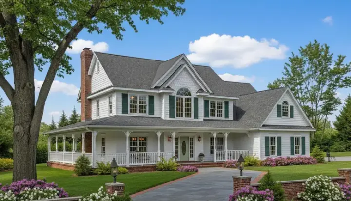 Country house plans 13-128 - front exterior, 2,583 sq ft, 4 bed, 2 bath house plans | Monster House Plans