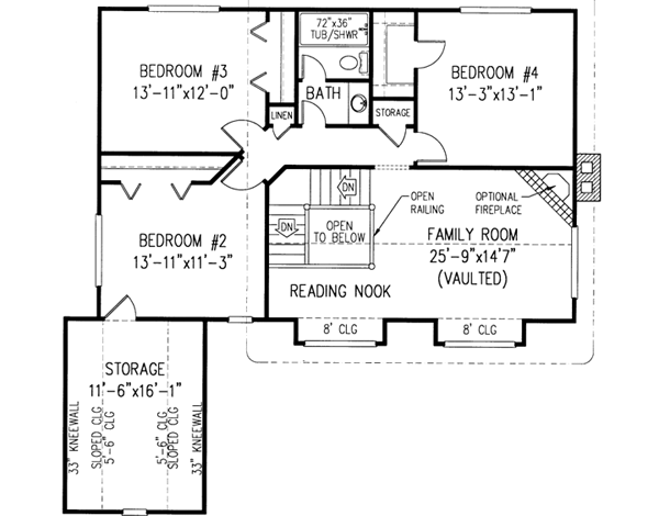 Upper/Second Floor Plan: 13-129
