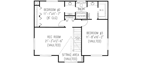 Upper/Second Floor Plan: 13-130