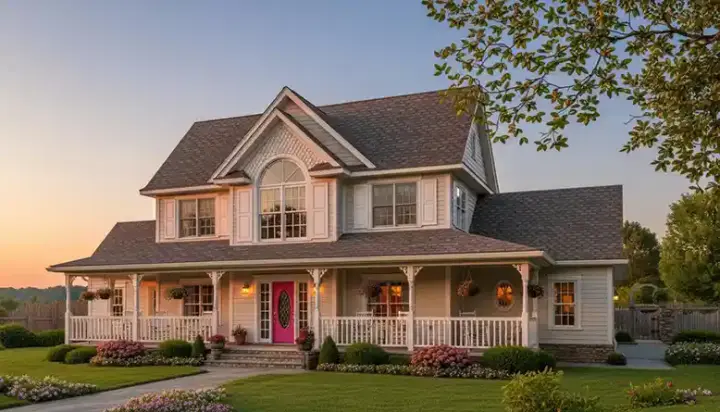 Country house plans 13-131 - front exterior, 2,433 sq ft, 4 bed, 2 bath house plans | Monster House Plans