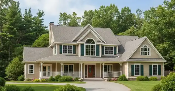 Country house plans 13-132 - front exterior, 2,389 sq ft, 4 bed, 2 bath house plans | Monster House Plans