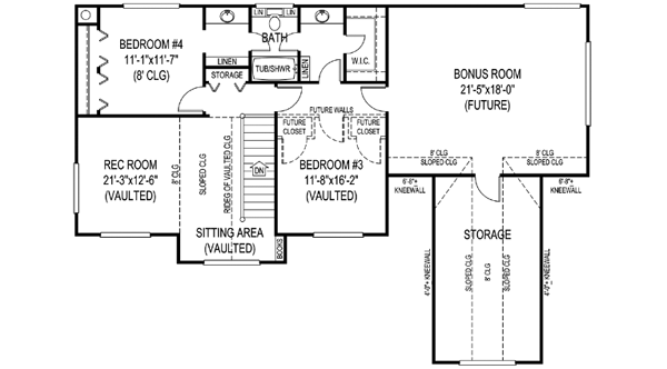 Upper/Second Floor Plan: 13-132