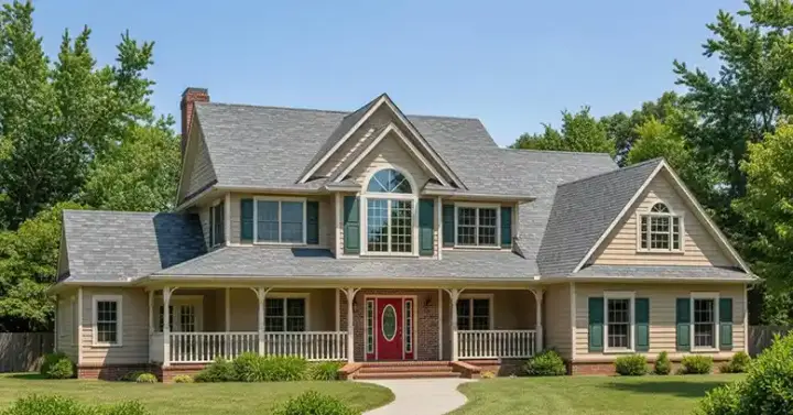 Country house plans 13-134 - front exterior, 2,389 sq ft, 4 bed, 2 bath house plans | Monster House Plans