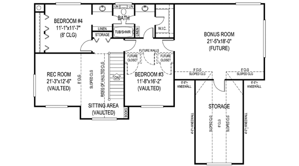 Upper/Second Floor Plan: 13-134