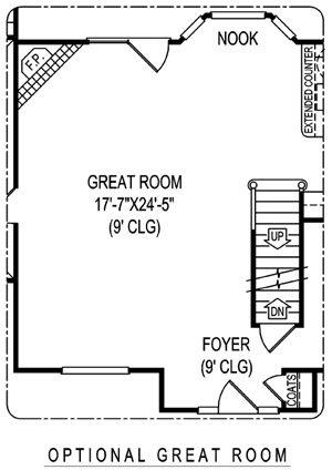 Country Style Home Design Plan: 13-135