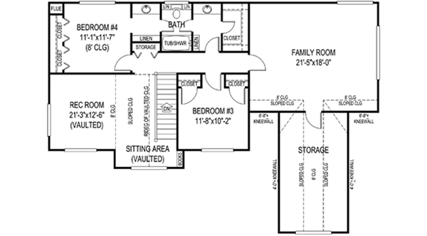 Upper/Second Floor Plan: 13-135