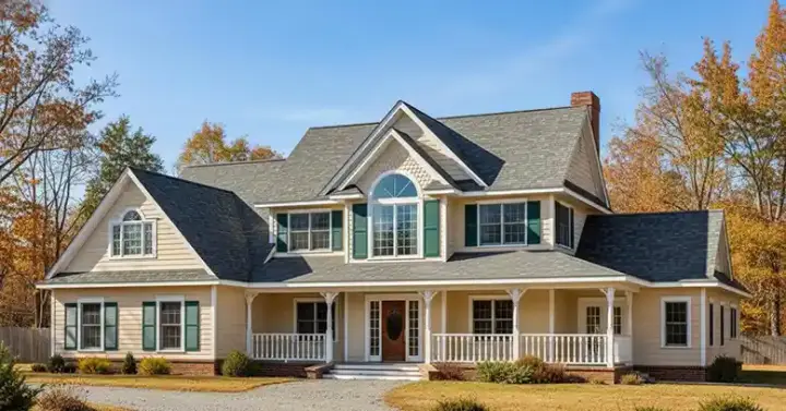Country house plans 13-136 - front exterior, 2,302 sq ft, 4 bed, 2 bath house plans | Monster House Plans