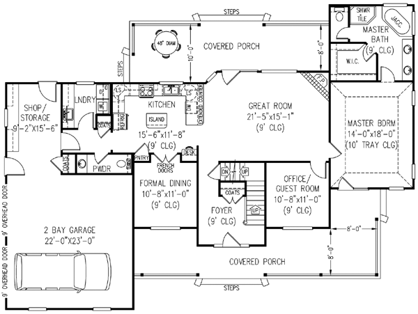 Main Floor Plan: 13-136