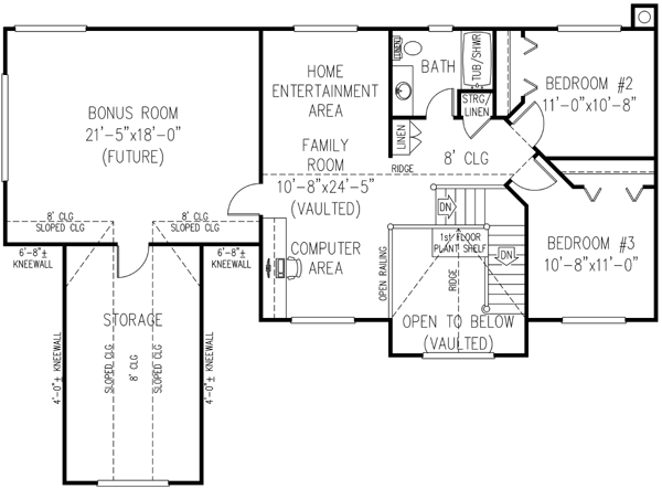 Upper/Second Floor Plan: 13-138