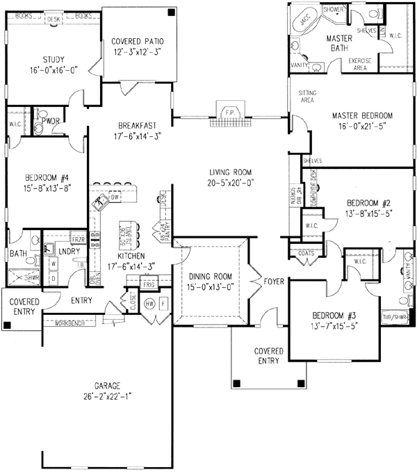Main Floor Plan: 13-141