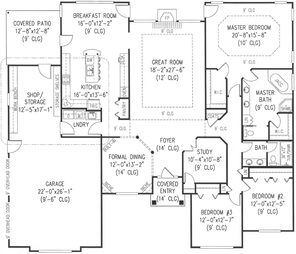 Main Floor Plan: 13-145