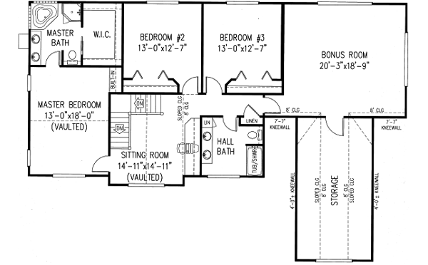 Upper/Second Floor Plan: 13-147