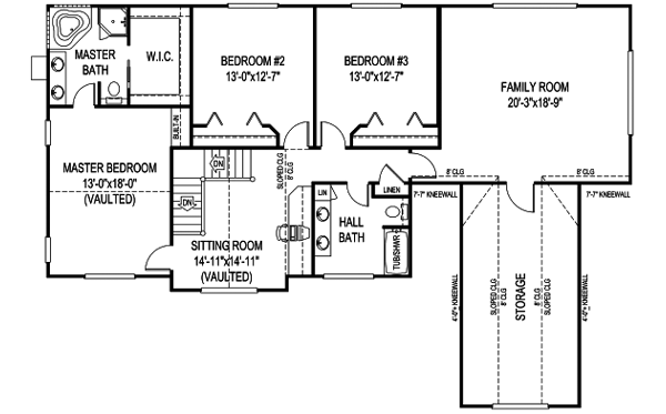Upper/Second Floor Plan: 13-148