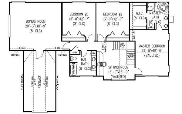 Upper/Second Floor Plan: 13-149