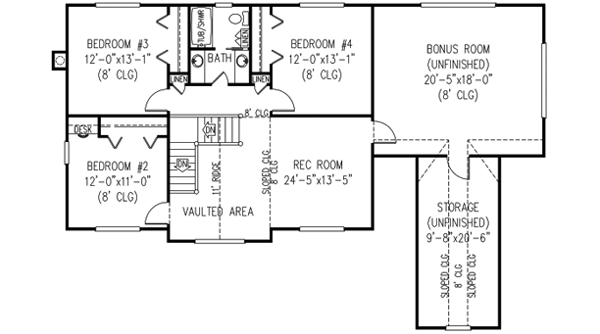 Upper/Second Floor Plan: 13-151