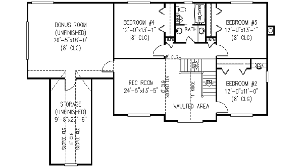 Upper/Second Floor Plan: 13-153