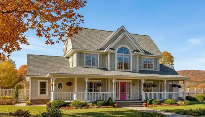 Country house plans 13-156 - front exterior, 2,571 sq ft, 5 bed, 2 bath house plans | Monster House Plans