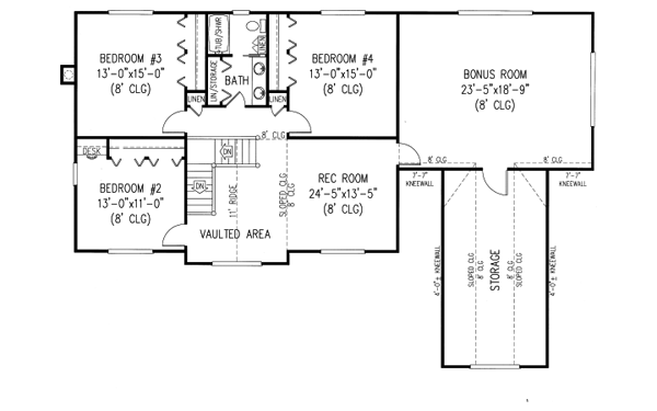 Upper/Second Floor Plan: 13-157